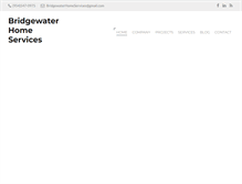 Tablet Screenshot of bridgewaterhomeservices.com